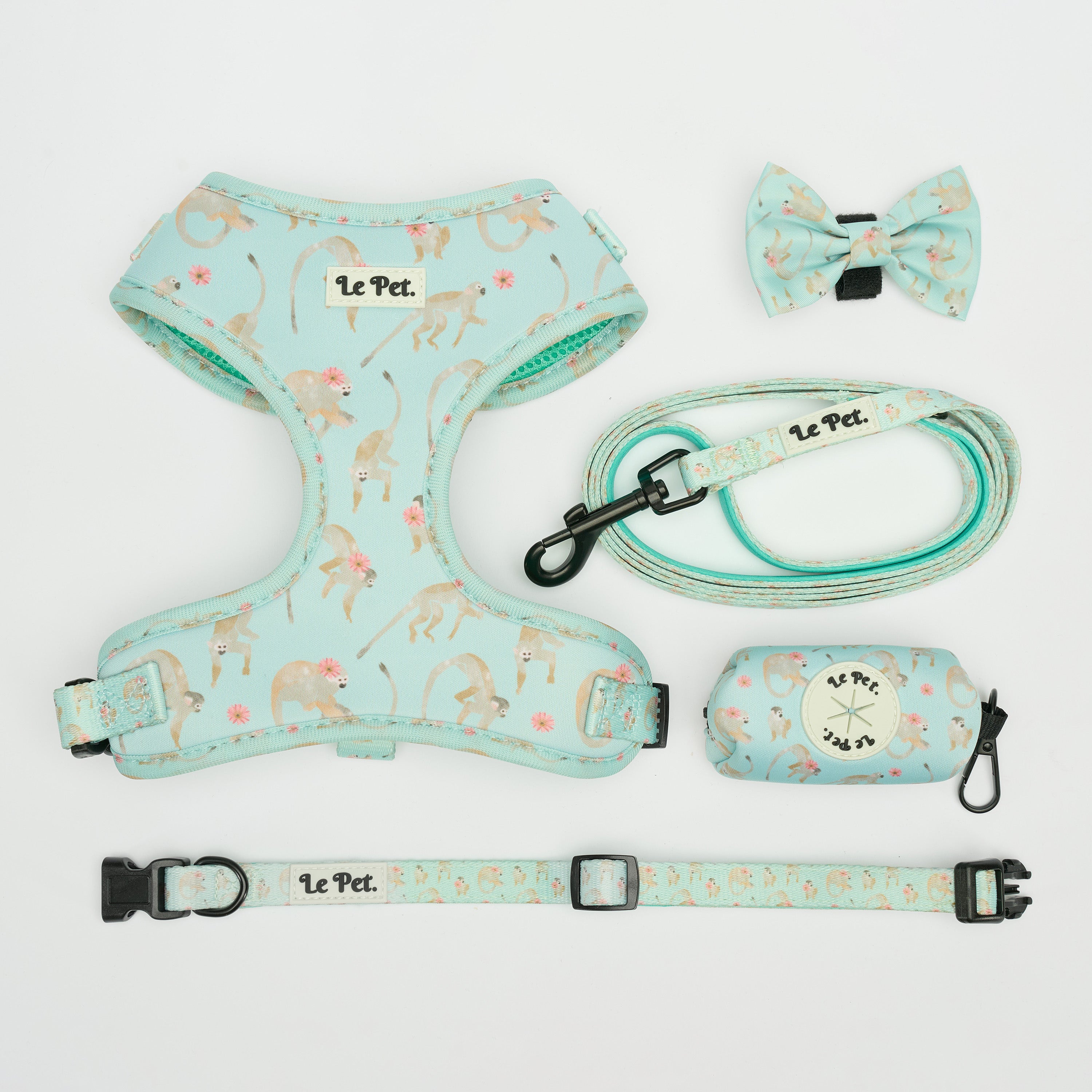 Turquoise-Tails” Set 🐒 – Le Pet